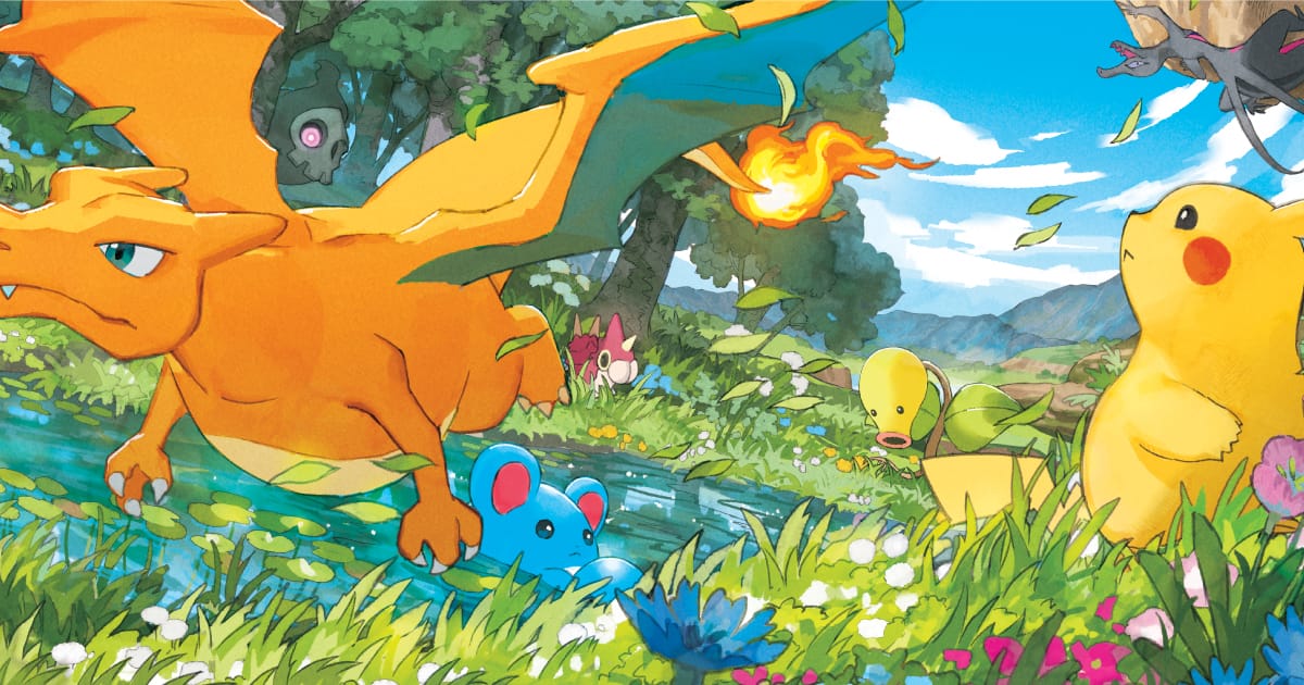 Pokemon TCG art sa Charizard i Pikachu likovima